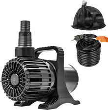 Outdoor 1800Gph-100W 32.8FT Small-Pond Water-Fall & Kio Fish Fountain-S &Garden 