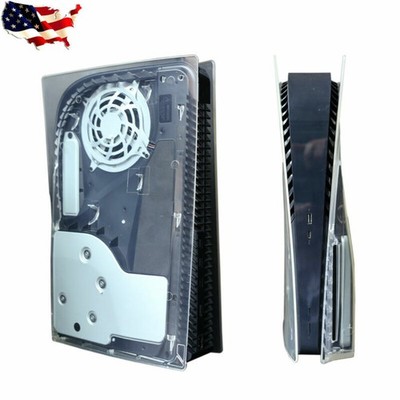 For Play Station5 PS5 Pro Console Custom Clear Skin Plate Case Cover Replacement