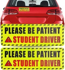 3 Pcs High-Reflective Reusable Movable Car Magnets, "Please Be P Size: 3.5 X 9