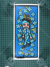 Mark Gonzales Gonz & Roses Print Signed Unofficial Numbered Silk Screened 