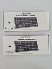 2 Infinitive Compact Wireless Keyboards Ultra Slim Keyboard 2.4 GHz USB Nano