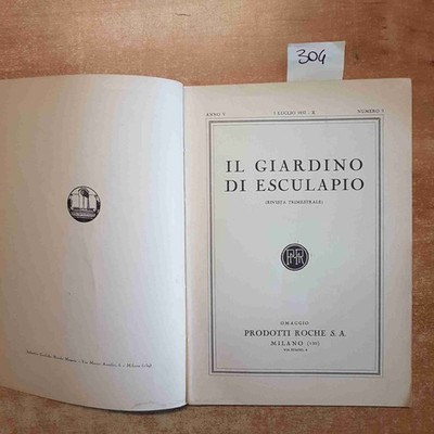 IL JARDIN D'ESCULAPIO N.3 1932 GARIBALDI VERWUNDET Napoleon Kameradin DARWIN