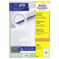 1600Er Multipack Avery-Zweckform 3484 Universal-Etiketten 105 X 37 Mm Papier
