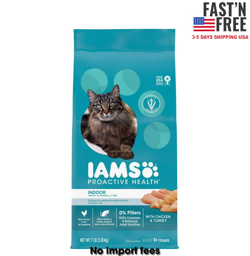 Iams Proactive Health Chicken And Turkey Dry Cat Food, 7 Lb Bag