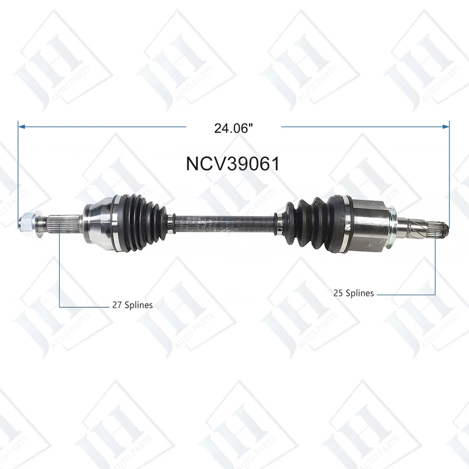 Juego de ejes CV par delantero izquierdo derecho OE para Nissan GT-R 2009-2021 23 24 AWD Foto 2 de 4