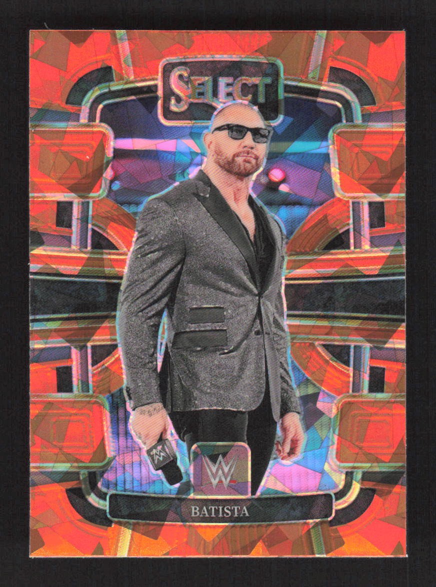 Batista 2024 Panini Select WWE Orange Ice Prizms #29