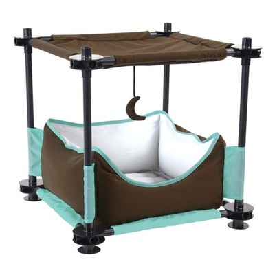 Kitty City Claw Indoor and Outdoor Mega Kit 17.25x17.75 inches, B) Canopy Bed 