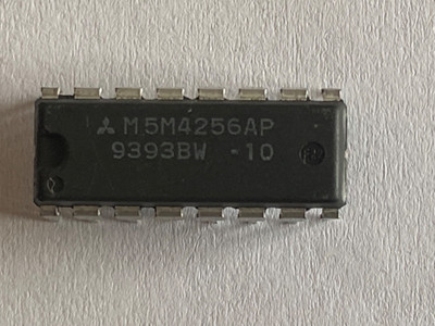 Mitsubishi Electric M5M4256AP 10 DRAM DIP-16 Speicher Apple IIGS Amiga Commodore
