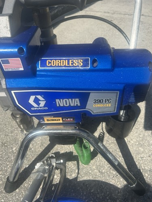 #ad Graco 390 NOVA PC Cordless Airless Sprayer Stand 826280 25T804 $1450.00
