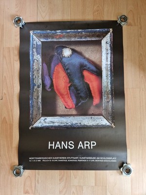 Hans Arp Plakat 1986 Stuttgart 59x84 Ausstellungsplakat Kunst Poster Vintage 
