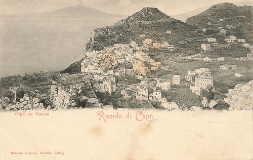 Capri col Vesuvio Ricordo di Capri Rommler Jonas Postcard Italy (AC5065 ...