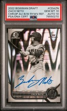 2022 Bowman Draft - Chrome Draft Pick Autographs Zach Neto #CDA-ZN Black & White
