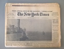 New York Times Bicentennial Newspaper July 4th 1976 NYT American USA Ephemera New York Times Bicentennial Newspaper July 4th 1976 NYT American USA Ephemera