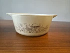 Vintage Pyrex -Forest Fancies- Tan Mushroom Casserole Dish 475-B No Lid