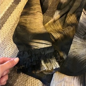 Anne Fontaine Women&rsquo;s Blouse Ruffle Silk Corset Back Fairy Goth Medieval Size 0