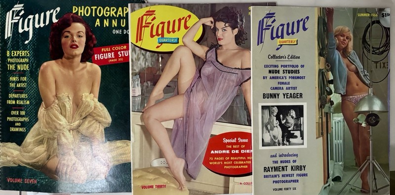 Figure Photography Annual VOL 7 & Quarterly VOL 30 and 46 1960s Cheesecake