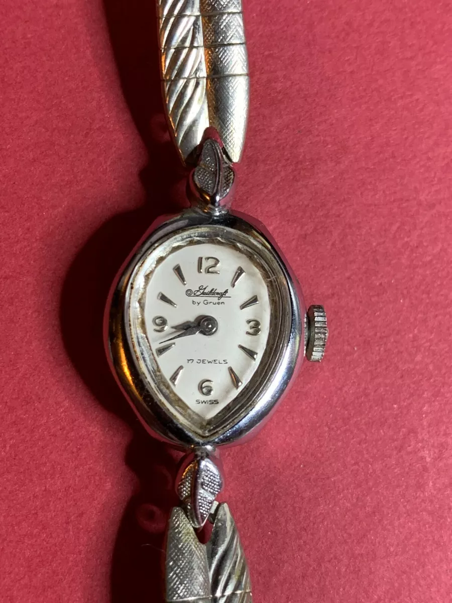 Gruen 17 jewels ladies watch hot sale