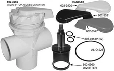 Waterway genuine spa hot tub 2" DIVERTER VALVE 3-way part# 600-3057