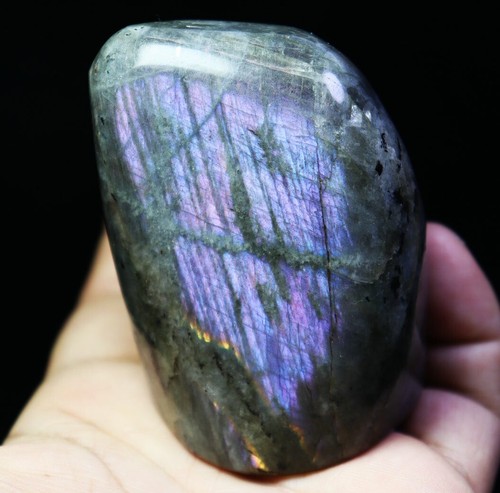 Bonita piedra cristal cuarzo espectrolita destello arco iris pulido natural - Imagen 5 de 12