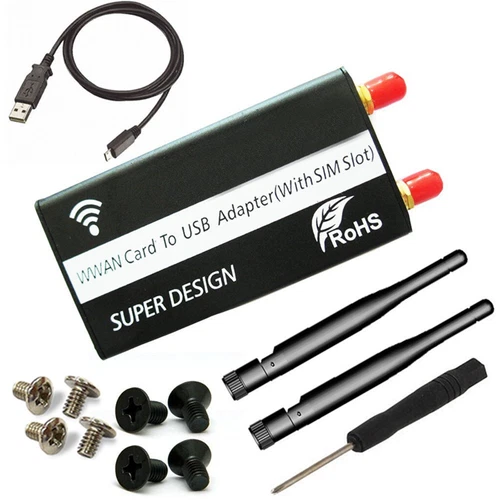 Mini PCI-E PCI-Express to USB Adapter with SIM Card Slot for WWAN/LTE/4G Module