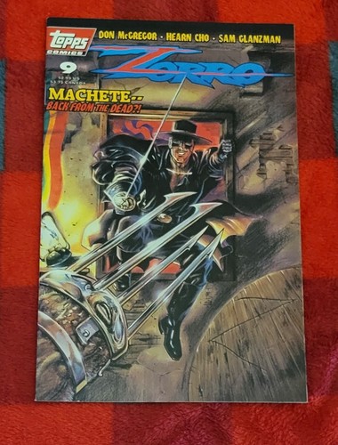 ZORRO #4 and #9 (1994 TOPPS) Unread Copies New Bags and Boards - Picture 3 of 4