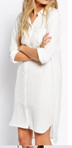 OFF WHITE Abito Camicia NUOVO MANGO (GRUPPO ZARA) bianco (bianco sporco) taglia L