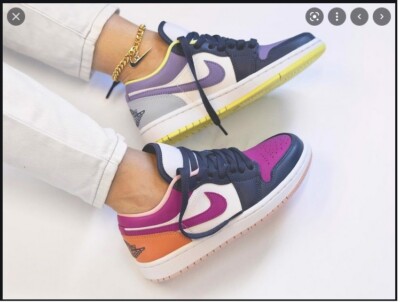 Womens Nike Air Jordan 1 Low SE Purple Magenta High Mid DJ4342-400 Sz 10 |  eBay