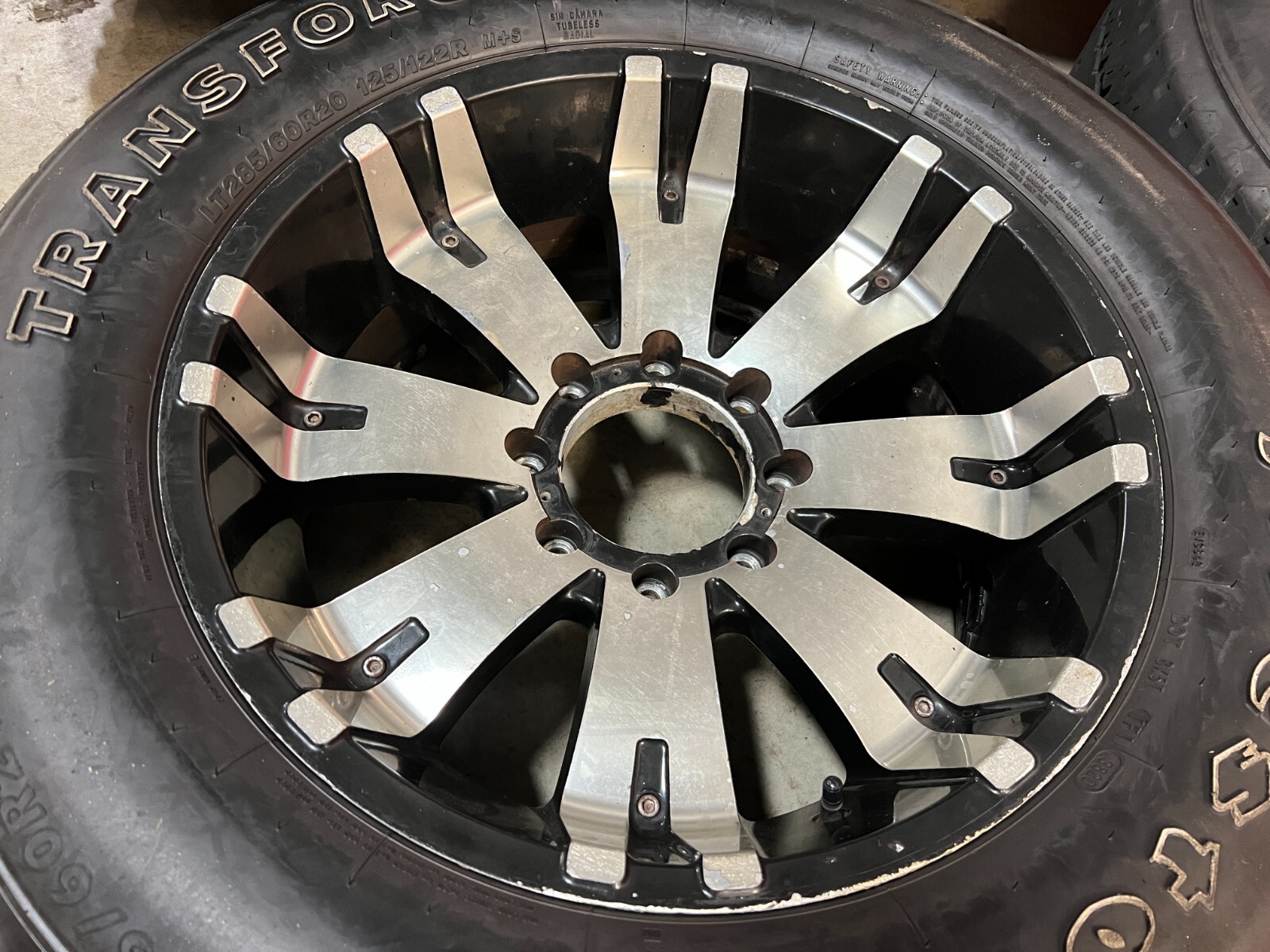 20" Aftermarket Ford F250 F350 rims wheels A/T tires 8x170 18x10 10