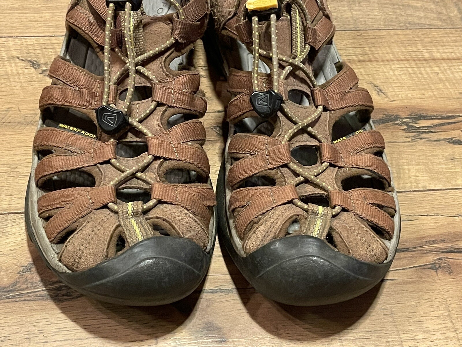 KEEN Newport sandali uomo pelle marrone sport acquatici escursionismo taglia 8 5