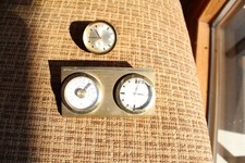 Konvolut 2 Fiat Schreitischuhren um 1960/70Kaliber JEJ