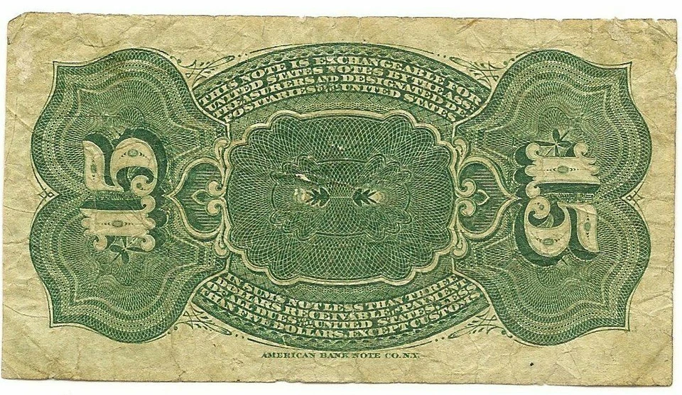 FR. 1268 15 FIFTEEN CENTS 4TH FOURTH ISSUE COLOMBIA FRACTIONAL ~NICE VF! - Image 2 of 2