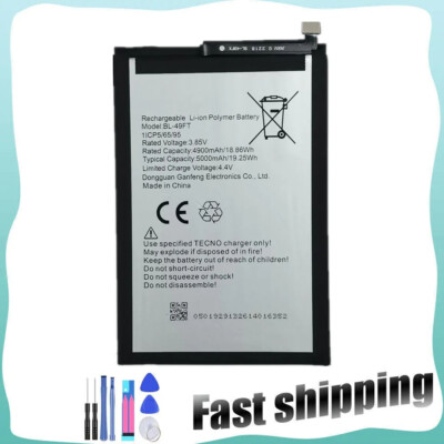 BL-49FT NEW Battery For TECNO POP 4 Mobile Phone Batteries BL-49FT 3.85V 5000mAh