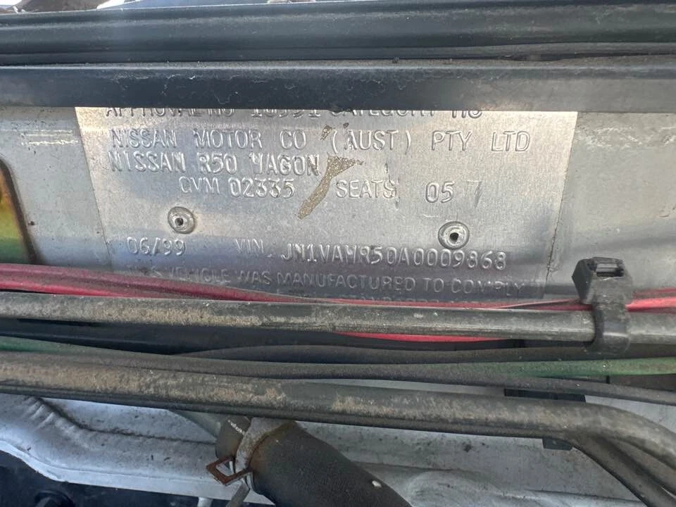 1999 Nissan Pathfinder R50 Right Rear Cargo Glass 96-04 Infiniti #B263 - image 3 of 4