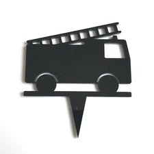 Fire Engine Cake Toppers, Various Colours, Sizes & Personalised Optionen