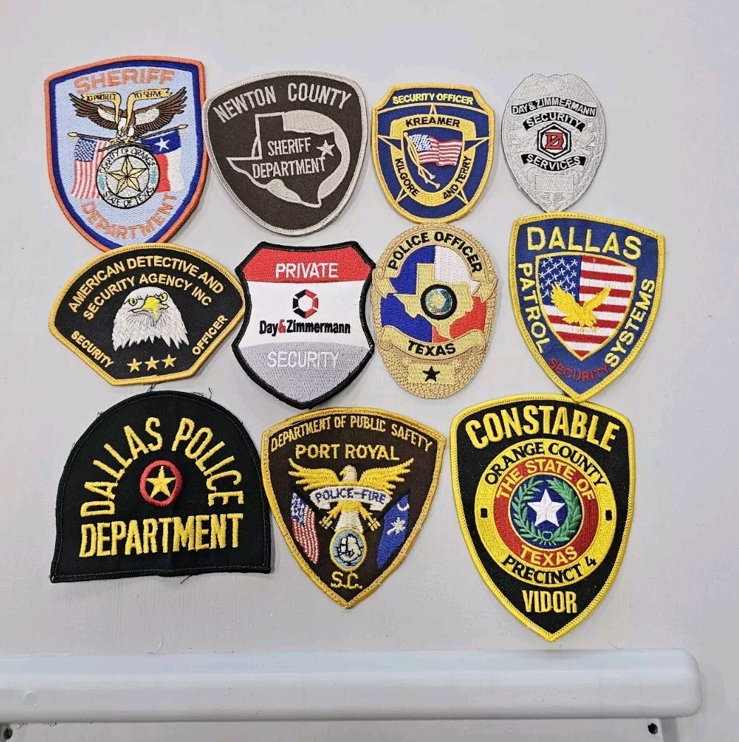 Vintage Dallas Police Department Patch Lot 11 Security Officer