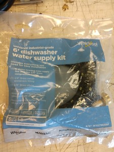 hooking up whirlpool dishwasher