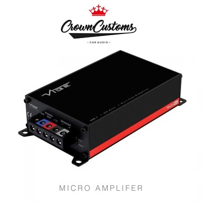 VIBE 800 WATT MICRO BASS AMP COMPACT SMALL POWERFUL CAR AUDIO POWERBOX400.1M-V7