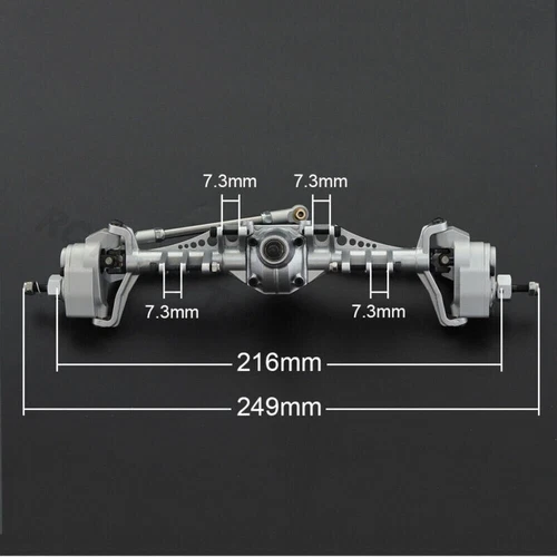 Metal Upgrade Front Rear Portal Axle for 1/10 RC Crawler Axial Capra 1.9 UTB - Picture 2 of 27