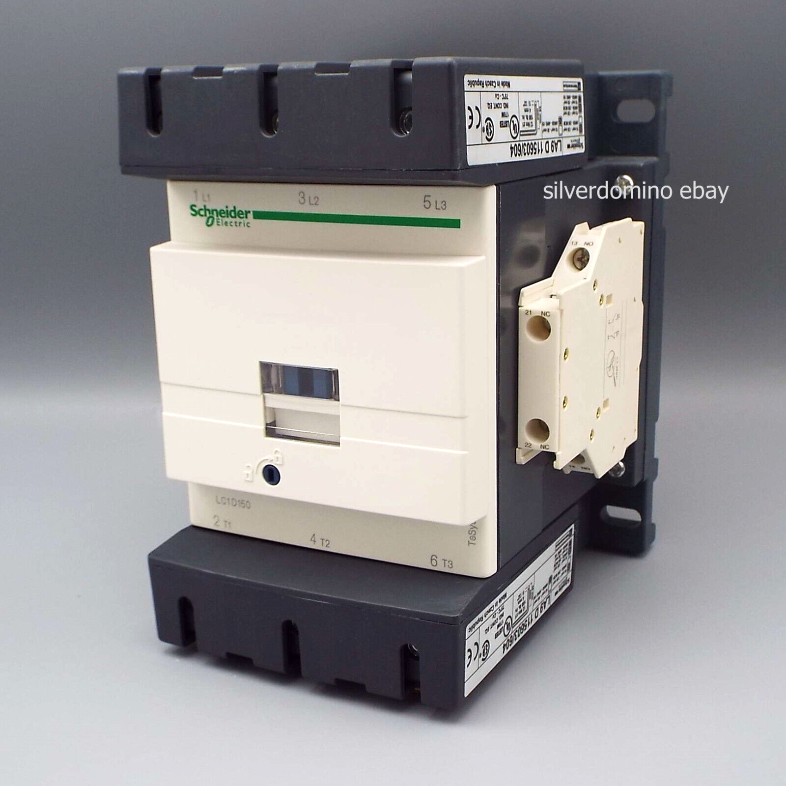 Schneider TeSys Contactor 3 Pole (3 NO) 440 V 150 A • LC1D150U7