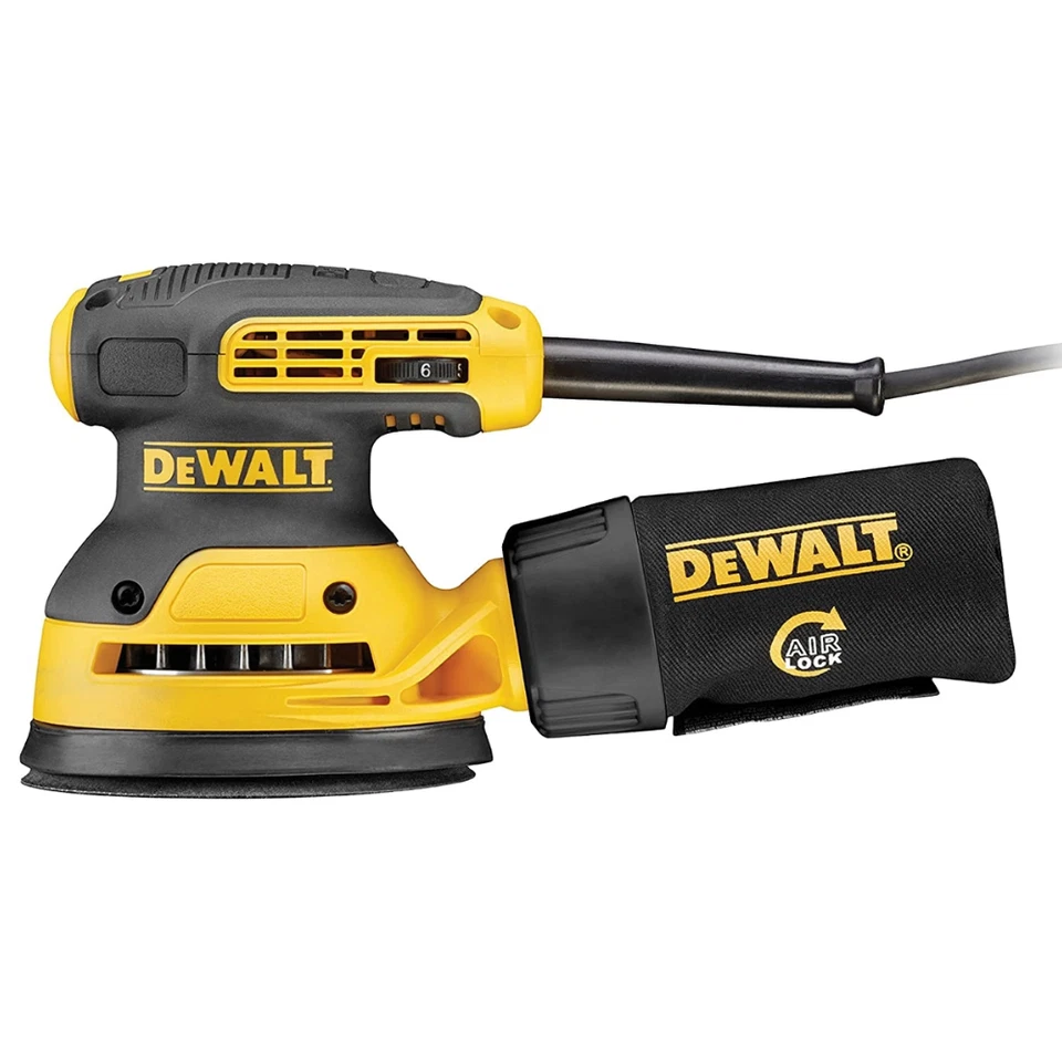 DeWalt Levigatrice Rotorbitale Per Legno 280 W Platorello 125mm 230V DWE6423-QS