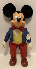 VINTAGE WALT DISNEY PRODUCTIONS KNICKERBOCKER APPLAUSE MICKEY MOUSE PLUSH NOS 27