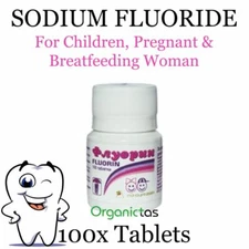 SODIUM FLUORIDE Tablets for Children Prevent Cavities Tooth Decay & Strong Teeth