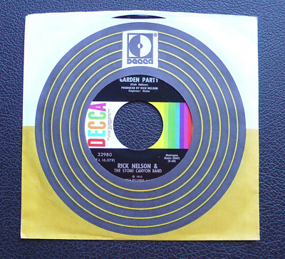 7'' Rick Nelson - Garden Party - US DECCA