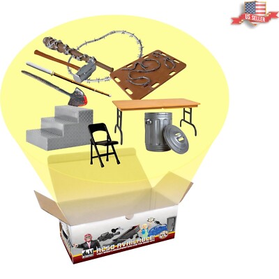 Brutal 10-Piece Wrestling Accessories Set with Breakable Table, Chairs & More