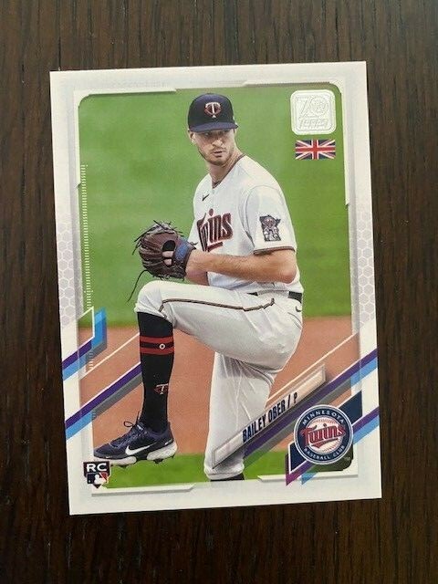 2021 TOPPS UK EDITION ROOKIE CARD MINNESOTA TWINS BAILEY OBER #38