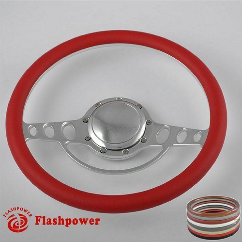 Volantes Billet 14" color tostado medio envoltorio Buick Cadillac Pontiac GTO Firebird - Imagen 8 de 11