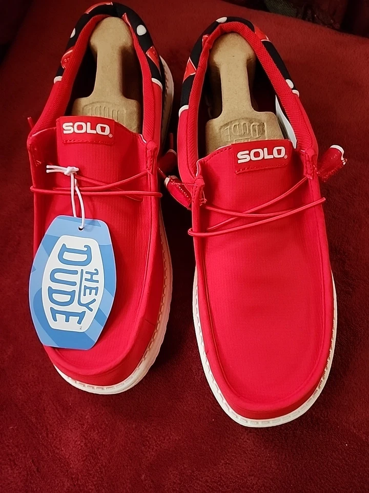 Zapatos Tenis Hey Dude Solo Cup Wally Funk Talla 10 EE. UU. Para Hombres Nuevos con Etiqueta Foto 2 de 4