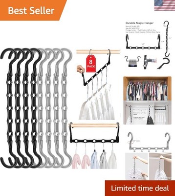 Durable 5-Hole Plastic Hangers: Essential Closet Organizers for Heavy Clothes