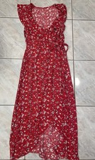 Women’s XS Long Red Wrap Dress