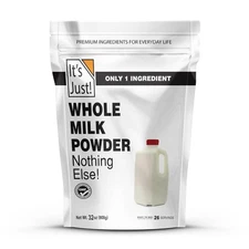 It's Just - Whole Milk Powder, 2lbs, rBST/rBGH Hormone Free, Shelf Stable,... 